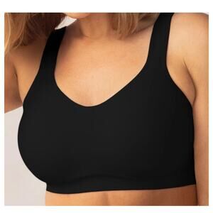 Shapermint Truekind Womens Sz M Daily Comfort Wireless Shaper Bra $50 In Black